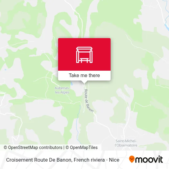Croisement Route De Banon map