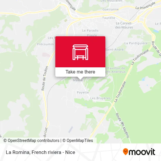 La Romina map