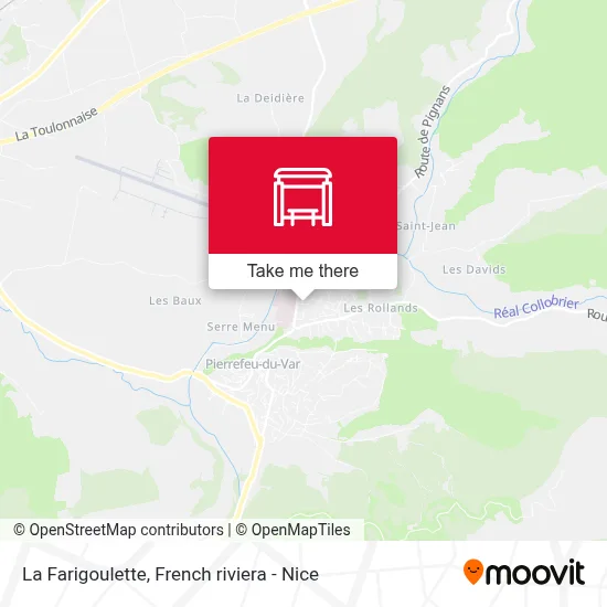 La Farigoulette map