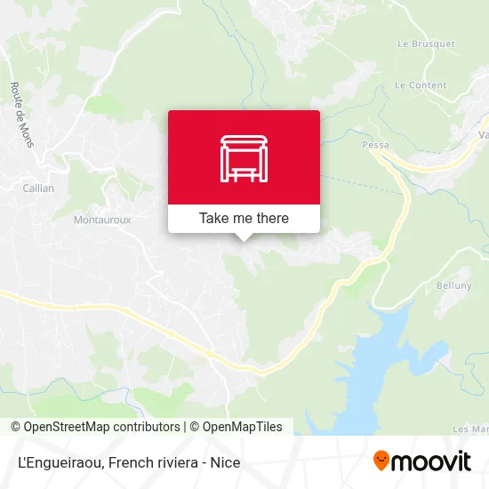 L'Engueiraou map