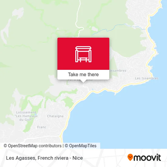 Les Agasses map