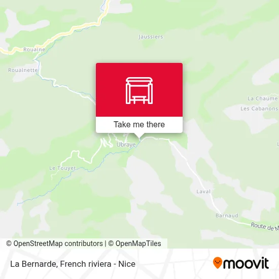 La Bernarde map