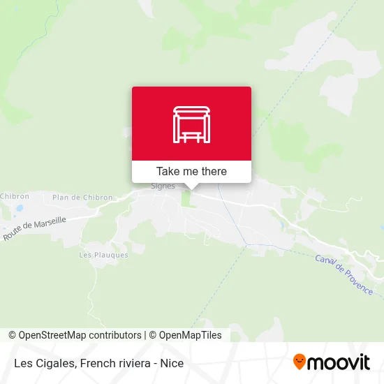 Les Cigales map