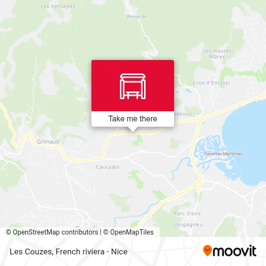 Les Couzes map