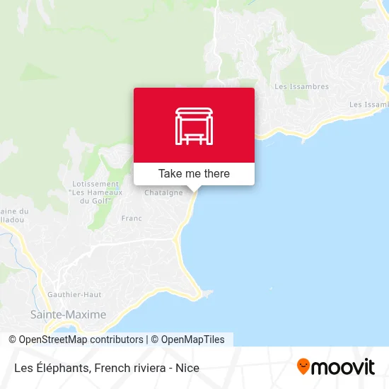 Les Éléphants map