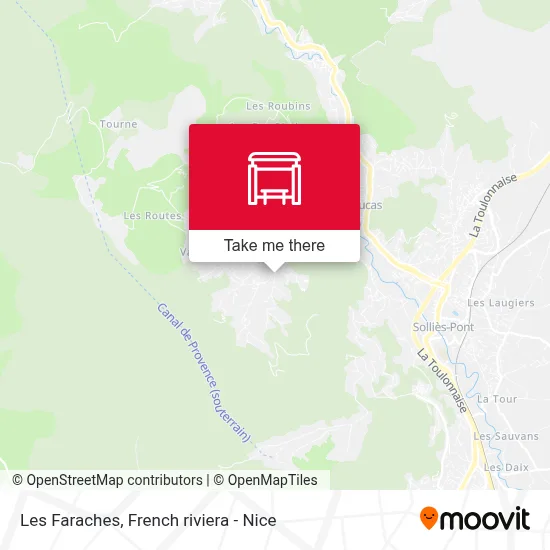 Les Faraches map