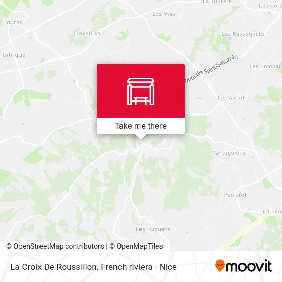La Croix De Roussillon map