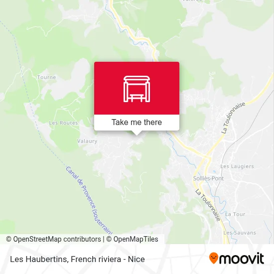 Les Haubertins map