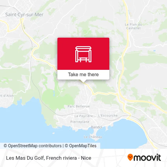 Les Mas Du Golf map