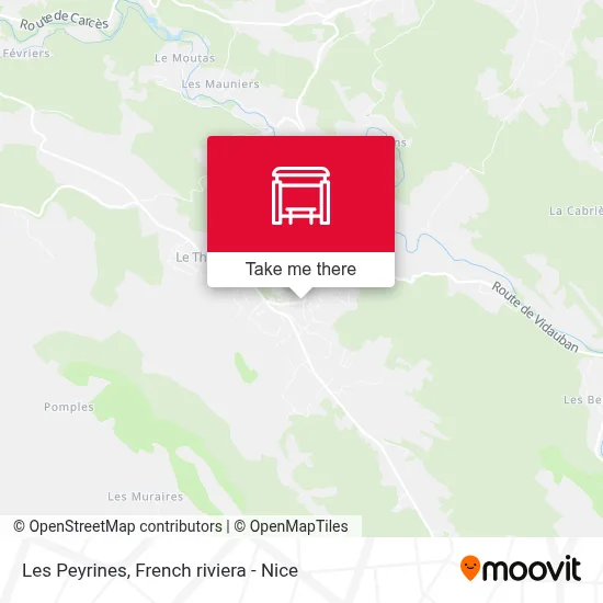 Les Peyrines map