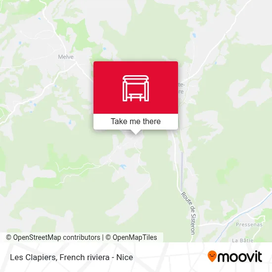 Les Clapiers map