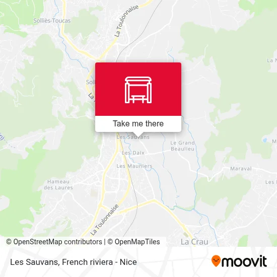 Les Sauvans map