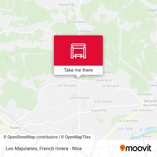 Les Majuranes map