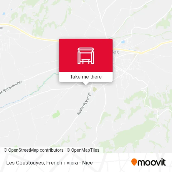 Les Coustouyes map