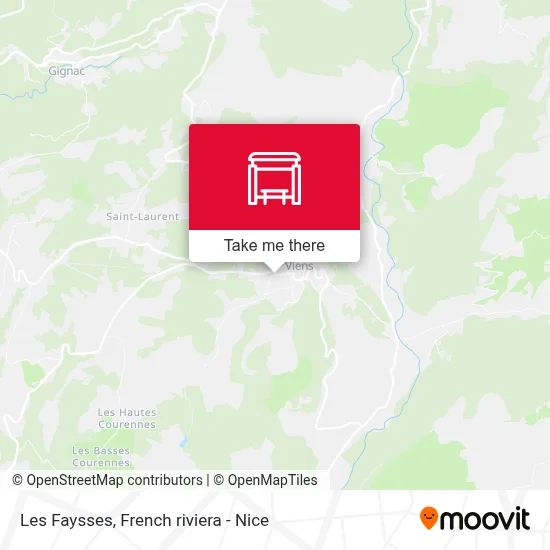 Les Faysses map