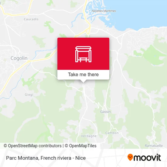 Parc Montana map