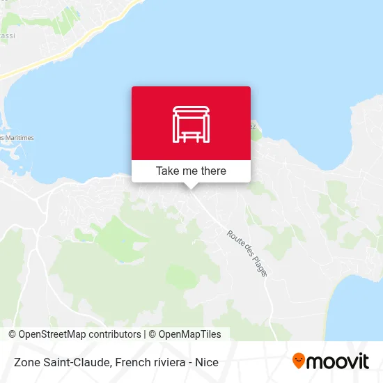 Zone Saint-Claude map