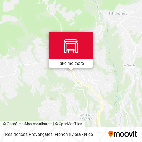 Mapa Résidences Provençales