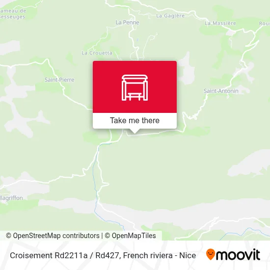 Croisement Rd2211a / Rd427 map