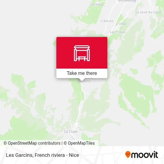 Les Garcins map