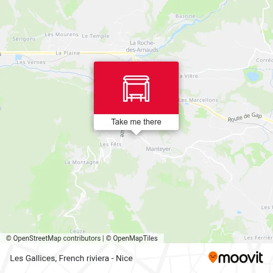 Les Gallices map