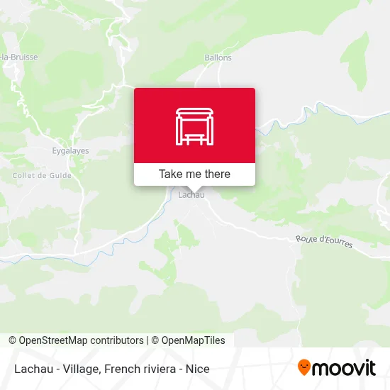 Lachau - Village map