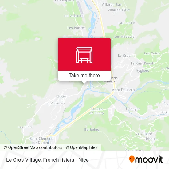Le Cros Village map