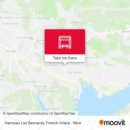 Hameau Les Bernards map