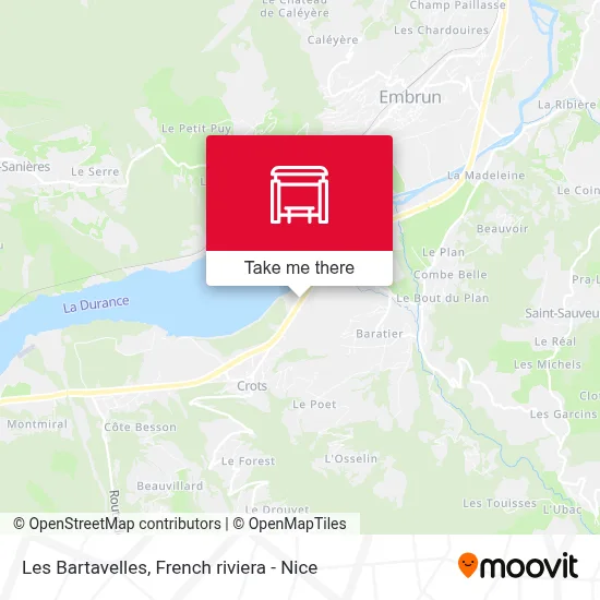 Les Bartavelles map