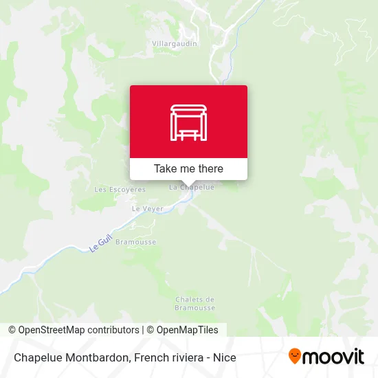 Chapelue Montbardon map