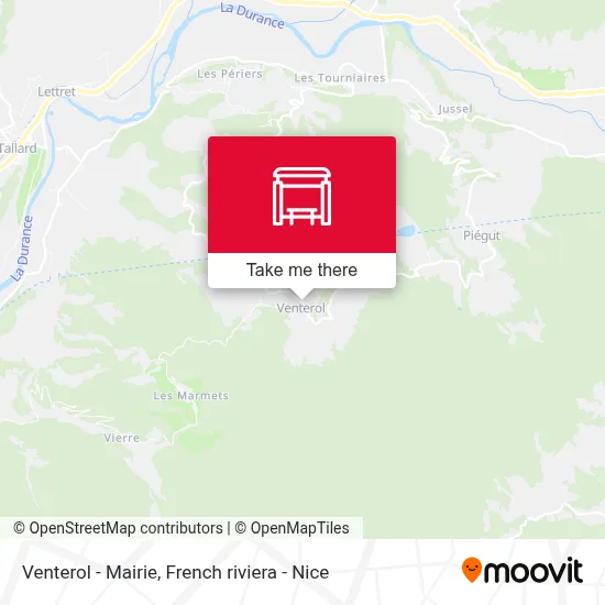 Venterol - Mairie map