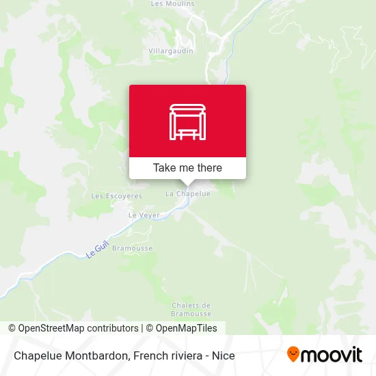 Chapelue Montbardon map