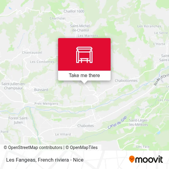 Les Fangeas map