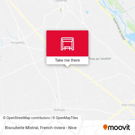 Biscuiterie Mistral map