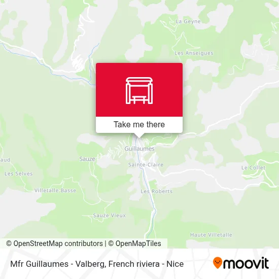 Mfr Guillaumes - Valberg map