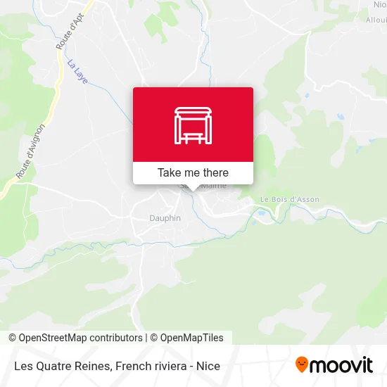 Les Quatre Reines map