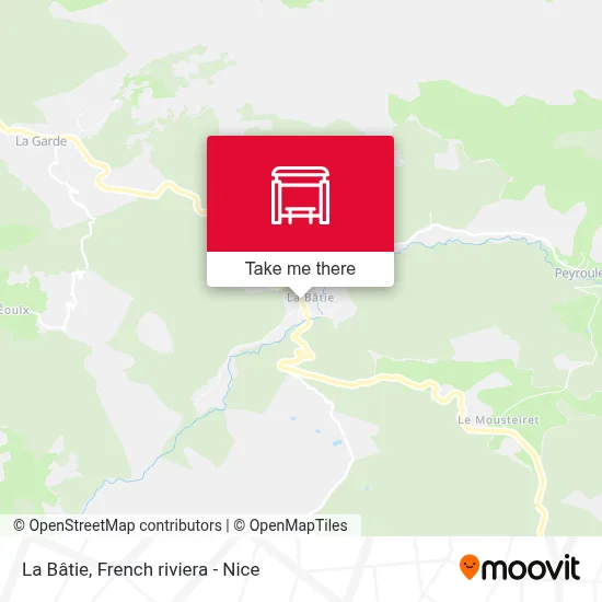 La Bâtie map