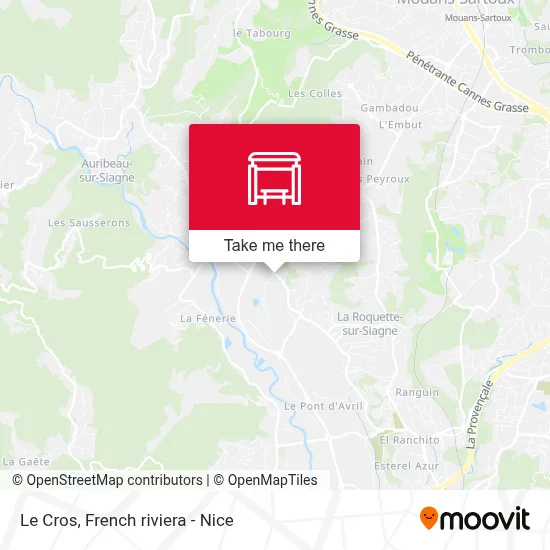 Le Cros map