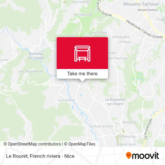 Le Rouret map