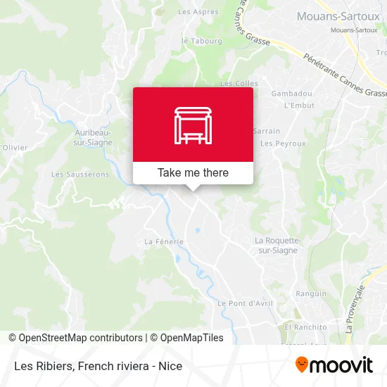 Les Ribiers map