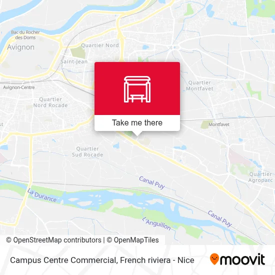Campus Centre Commercial map