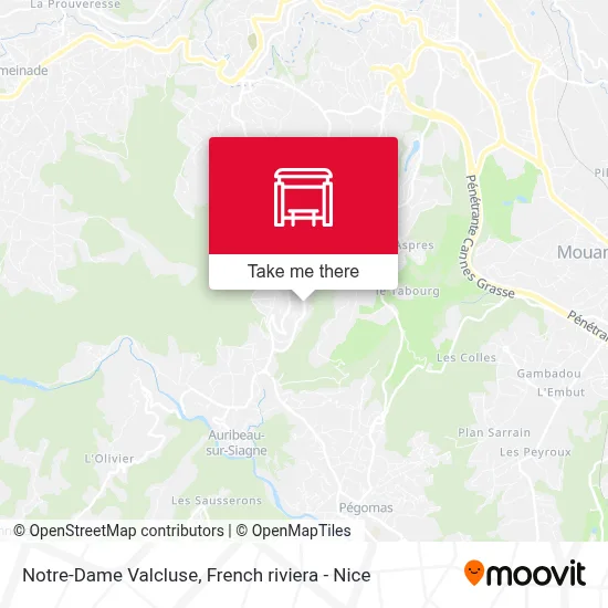 Notre-Dame Valcluse map