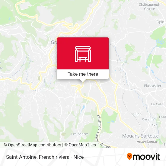 Saint-Antoine map