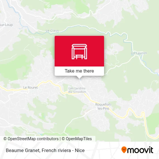 Beaume Granet map