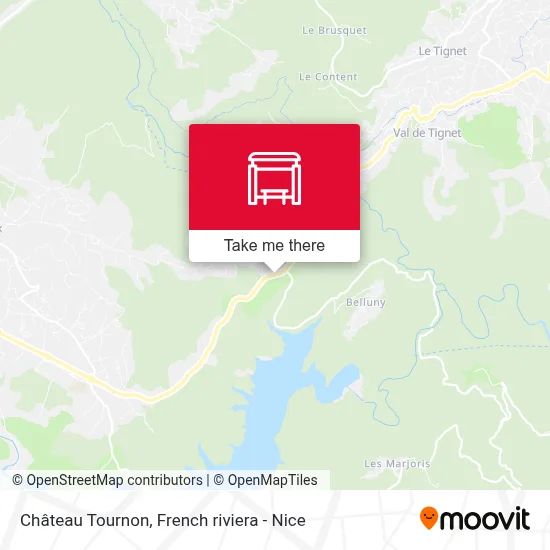 Château Tournon map