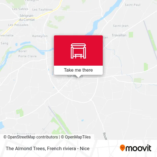 Les Amandiers map