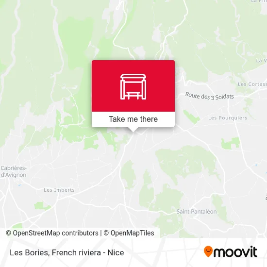 Les Bories map