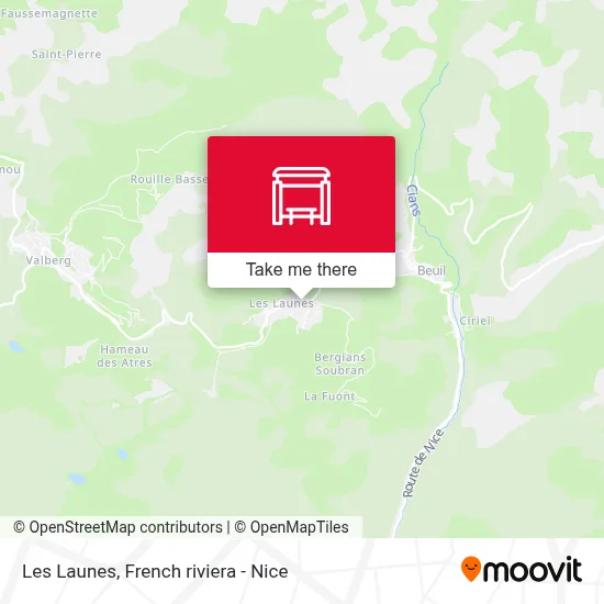 Les Launes map
