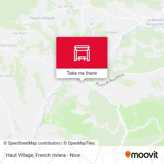 Haut Village map