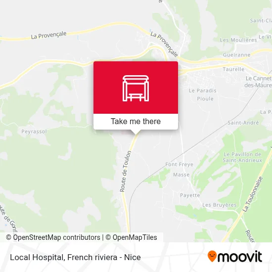 Hôpital Local map